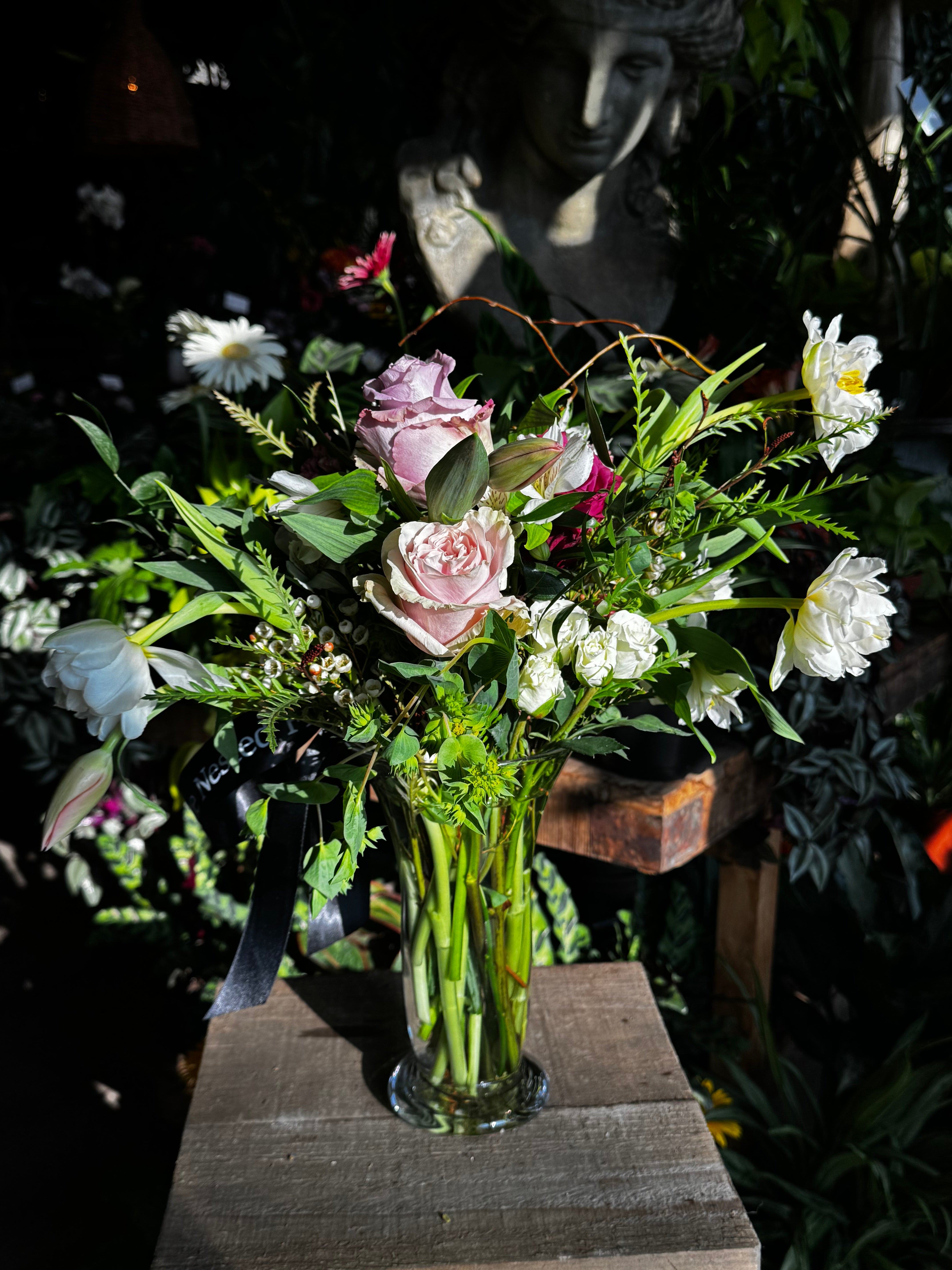 Rose and Tulip Mixed Arrangement
