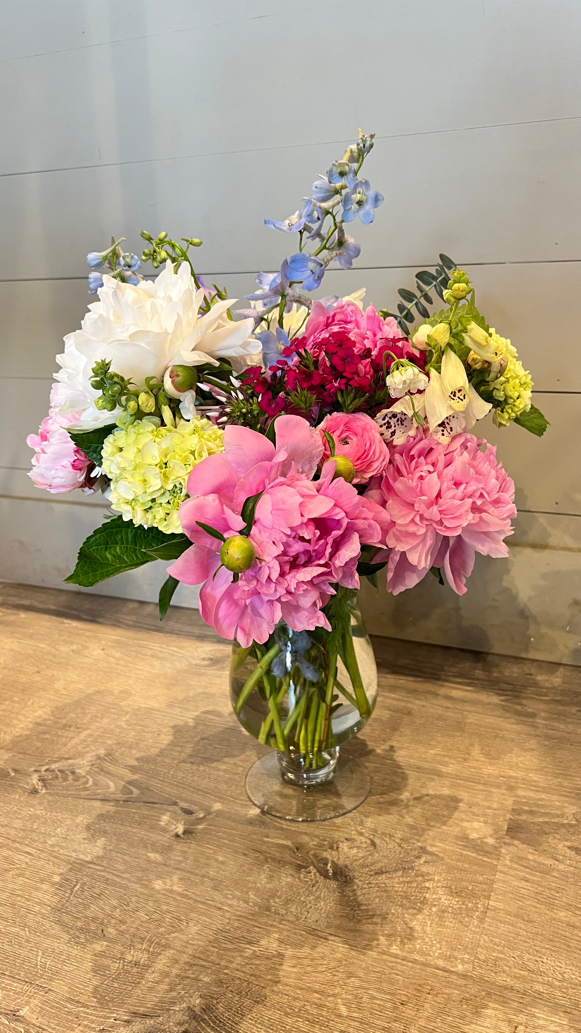 Peony Vase Arrangement